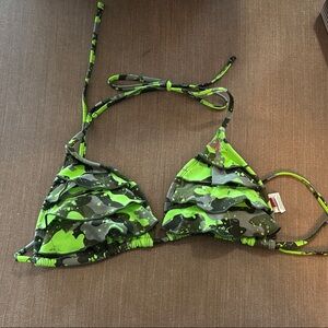 OP Green Camouflage Bikini